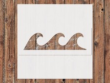 Reusable Wave Pattern Stencil Template for DIY Crafts  Wall Art - StencilAir