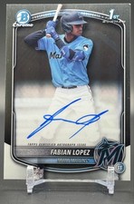 2025 Bowman - Chrome Prospect Autographs Fabian Lopez #CPA-FL (AU, RC) Marlins