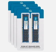 OWC 512GB (8x64GB) DDR5 4800MHz 2Rx4 ECC Registered RDIMM 288pin Memory RAM