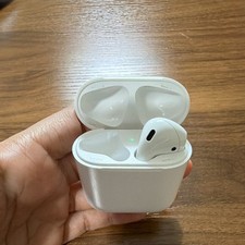 Apple AirPods Wireless Bluetooth Earbuds White Built-In Mic Charging Case