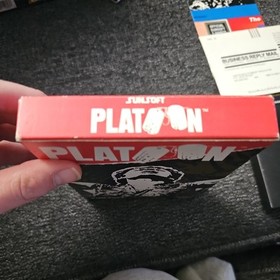Platoon (Nintendo NES, 1988) Full CIB Manual, poster, reg cards.