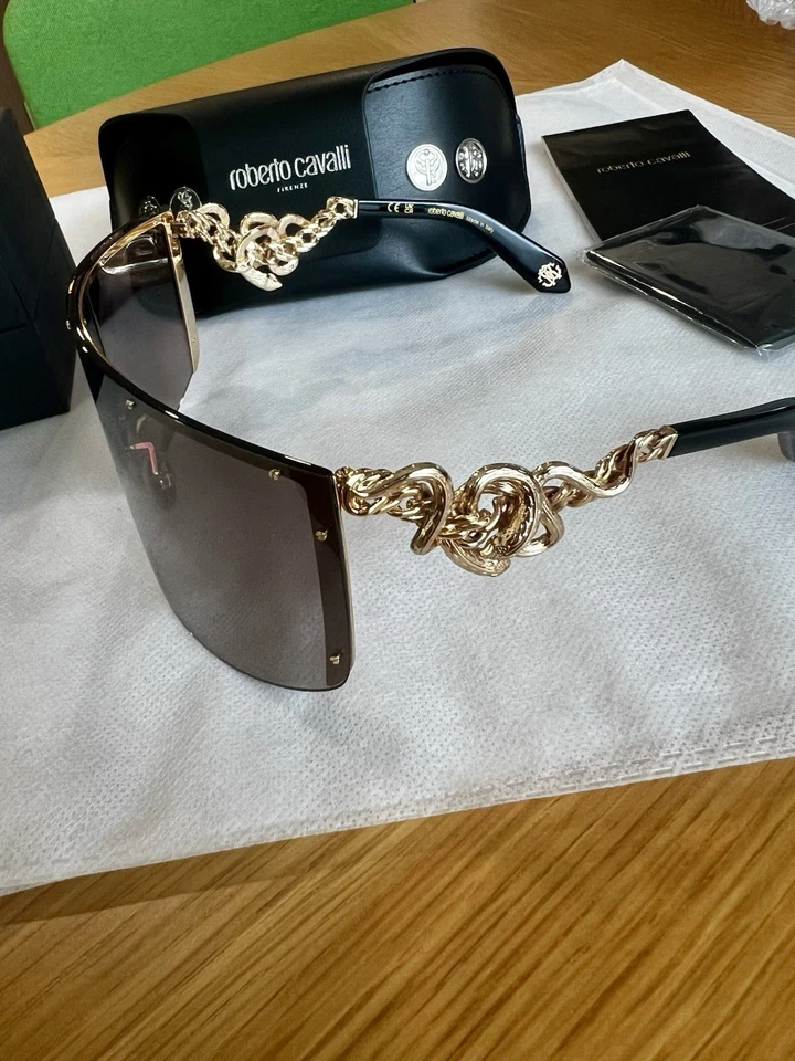 Gafas de sol ROBERTO CAVALLI SRC015M 300G para mujer protecto marrón lente degradada Foto 2 de 4