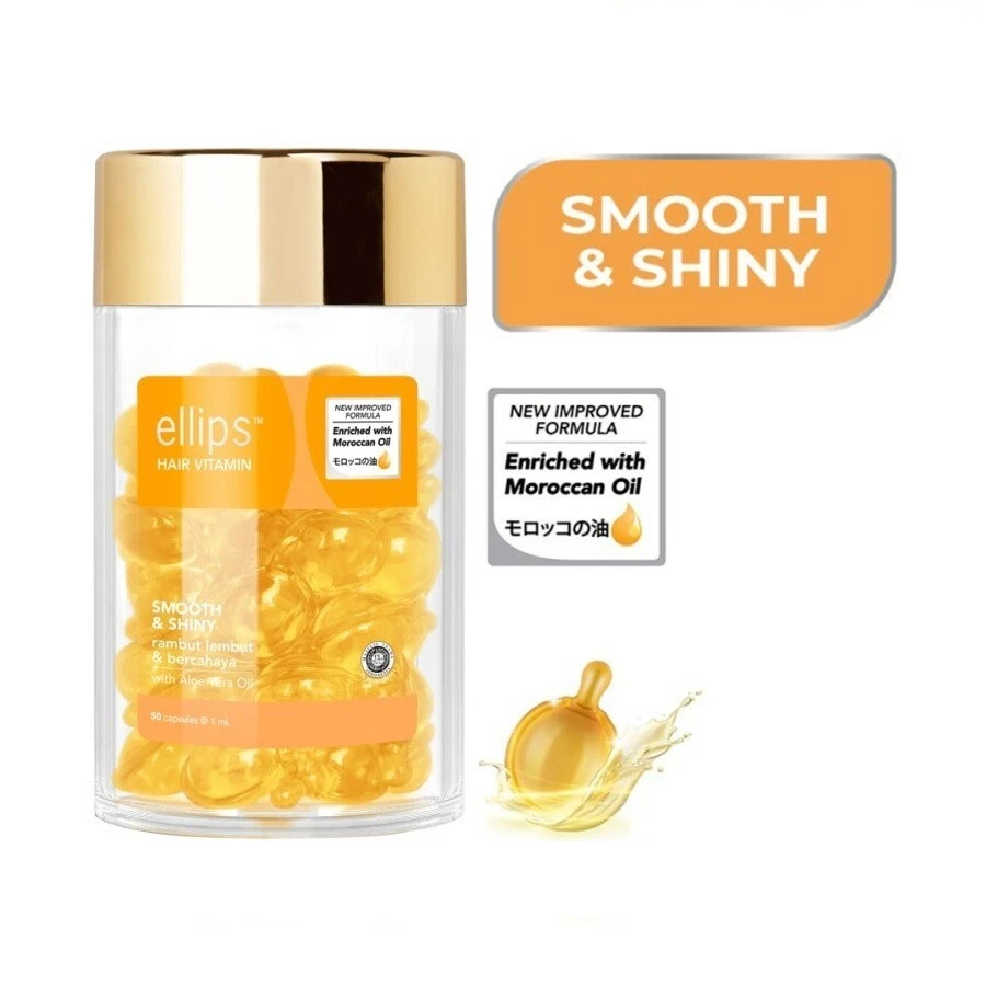 Ellips Hair Vitamin Moroccan Oil Smooth&Shiny 50 Caps/Jar