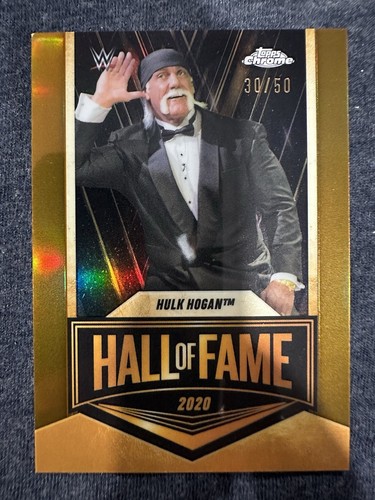 Hulk Hogan [Gold Refractor] #EMB-HH 2025 Topps Chrome WWE Embedded card