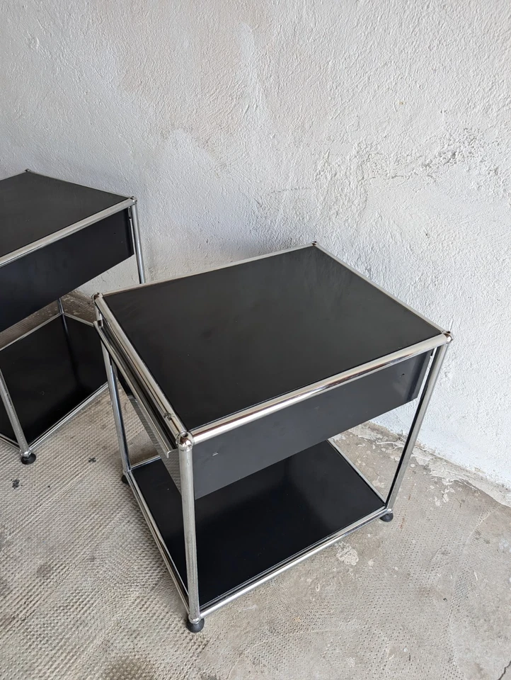 Bedside table design Fritz Haller - USM HALLER - Image 2 of 4