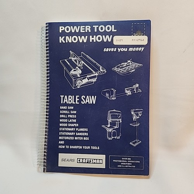 #ad 1985 Craftsman Power Tool Know How Sears Vintage $7.99
