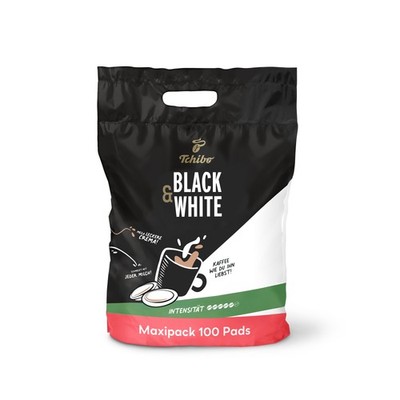 Tchibo BLACK & WHITE Kaffeepads, 100 Stück