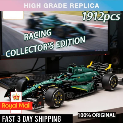 MOC BRICKS Blocchi Costruzioni Aston Martin AMR24 F1 Formula Uno 1912PCS Technic