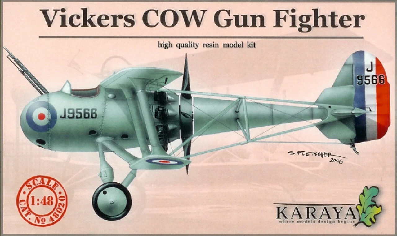 Karaya 48020 Vickers COW Gun Fighter 1/48 resin kit