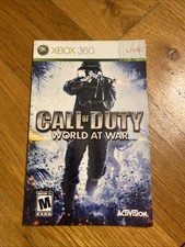 XBOX 360 Manual Only Call Of Duty World At War