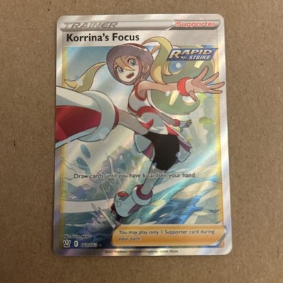 Pokémon TCG Korrina's Focus 160/163 Holo Full Art Ultra Rare Battle Styles