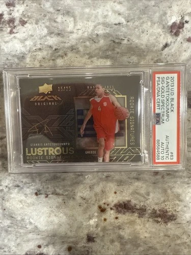 2013 Upper Deck Giannis Antetokounmpo Sig-Gold spectrum /25 RC Auto PSA 10. RARE