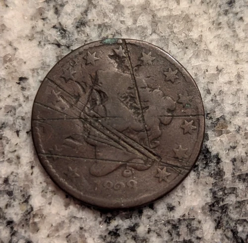 1828-P Large Cent — photo from the most recent tracked eBay sale