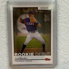 Topps 2006 Updates & Highlights Rookie Debut Ian Kinsler Texas Rangers RD-2