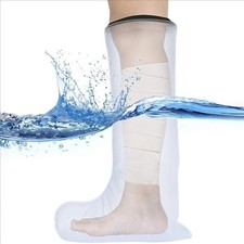 Cast Covers for Shower Leg Adult Waterproof Full Leg Protector Shower Bandage Wo
