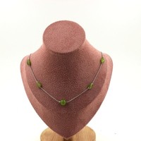 Edelsteine Und Mineralien. Perlenkette Peridot Aus Myanmar (Burma) + Peridot 8 M