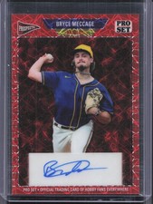 2026 Leaf Pro Set Metal #89A-BM1 Bryce Meccage Red Lazer Auto #1/1