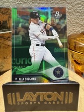 2021 Bowman Platinum Alex Bregman Green Parallel #87 Serial # /99 Astros