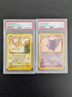 Pokemon 2002 Legendary Collection Gengar 11/110 & Dark Raichu 7/110 PSA 7