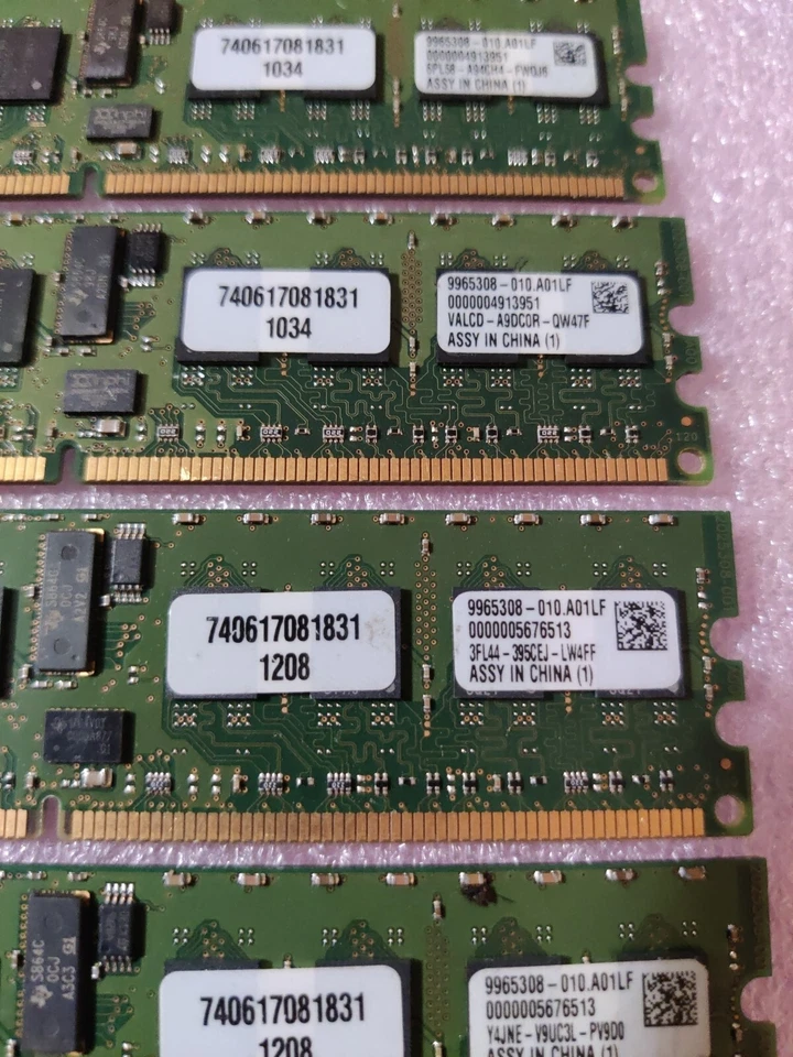 Kingston KTM2865SR/4GB (12GB) 6X2GB Modules PC2-3200 Memory RAM - IBM eServer X - Image 3 of 4