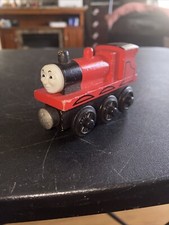 Thomas  Friends Wooden Railway Train Tank James No Staples