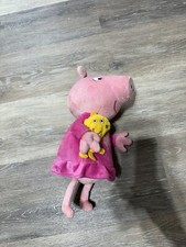 PEPPA PIG Sleep N' Oink Peppa Bedtime Stuffed Talking Plush toy. Works