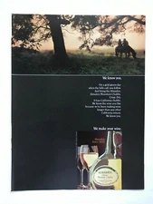 Almaden California Chablis Vintage 1983 Print Ad