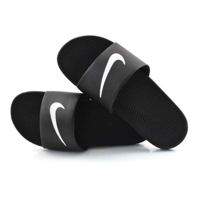 Nike Kawa 832646-010 Slides Pool Sandals Black White Size Men's