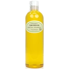 12 OZ FLAX SEED OIL 100% PURE COLD PRESSED ORGANIC