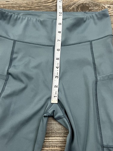 Aeropostale Yoga Leggings Pants Women's MED Blue Activewear w/Pockets #9170 - Picture 10 of 12