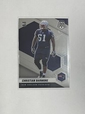 CHRISTIAN BARMORE 2021 Panini Mosaic Rookie Card RC #358 New England Patriots
