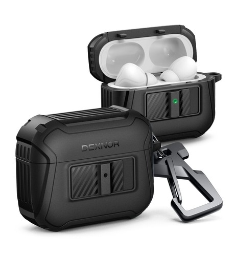 DEXNOR Schutzhülle für AirPods Pro 2 Ohrhörer Stoßfest Robust Cover - Bild 13 von 60