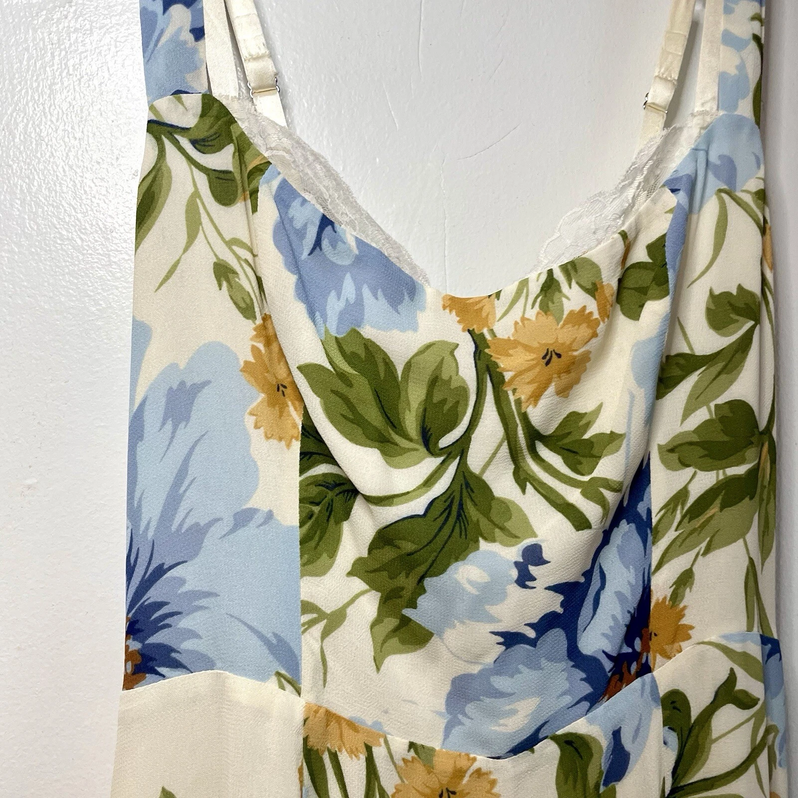 VALENTINO Abito midi floreale nuovo con etichette Reformation Irisa Sweetheart taglia 2 botanista