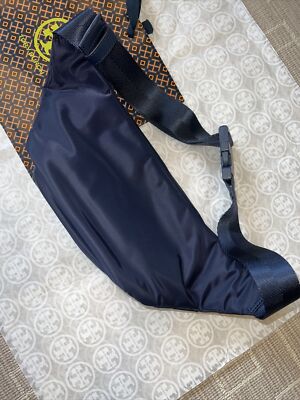 Tory Burch ナイロンウエストポーチ ネイビー Tory Burch Waist Belt Bag Nylon Fanny Pack NAVY BLUE New | eBay