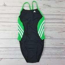 Adidas Solid Splice Vortex Back One Piece Swimsuit Womensz 34 - AWX8410