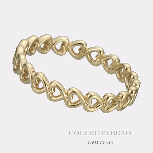 Authentic Pandora 14K Gold Linked Love 