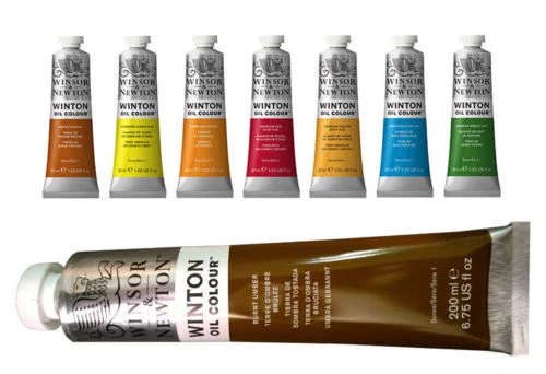 Winsor & Newton Winton Oil Paint 37ml & 200ml Tubes - All Colours Available