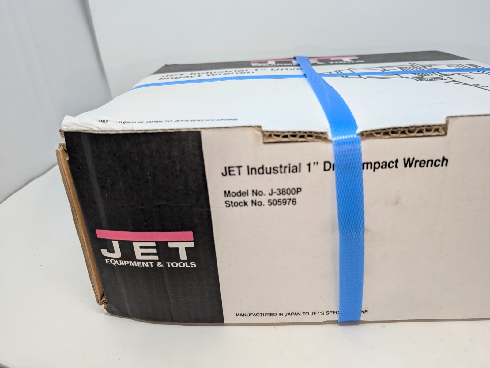 Jet 505976 J-3800P 1 in. Square Drive Pistol Grip Air Impact Wrench Sealed (US)