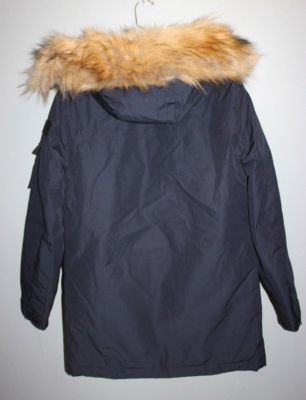 NEW JCREW Men's NORDIC DOWN PARKA HOODED COAT Sz XXL, NAVY E1315