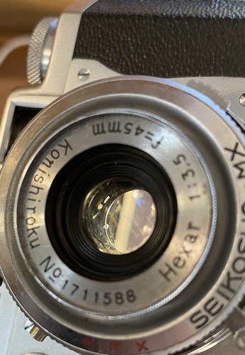 Near Mint Konica II B-m Rangefinder Film Camera Hexanon 45mm F/3.5 From Japan - Picture 8 of 11