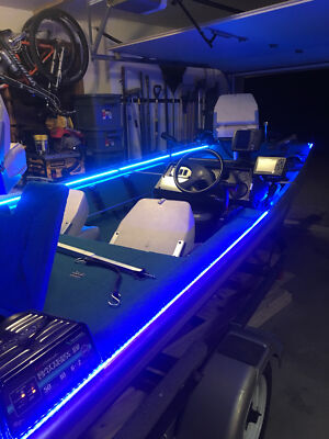 LED Boat Light Deck Blue Waterproof 12v Bow Trailer Pontoon - Foto 10