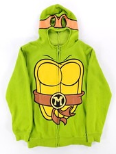 Nickelodeon Teenage Mutant Ninja Turtles Michelangelo Full Zip Hoodie Mens S