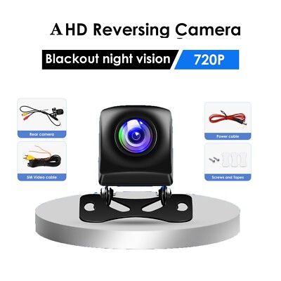 CVBS Car Rear View Camera Waterproof 170° Degree Glass Lens Parking Aid AHD 720P