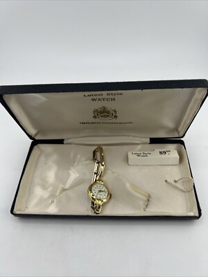 Emerson Antimagnetic Watch Vintage Gold Fond Metal Swiss Made Needs New Battery