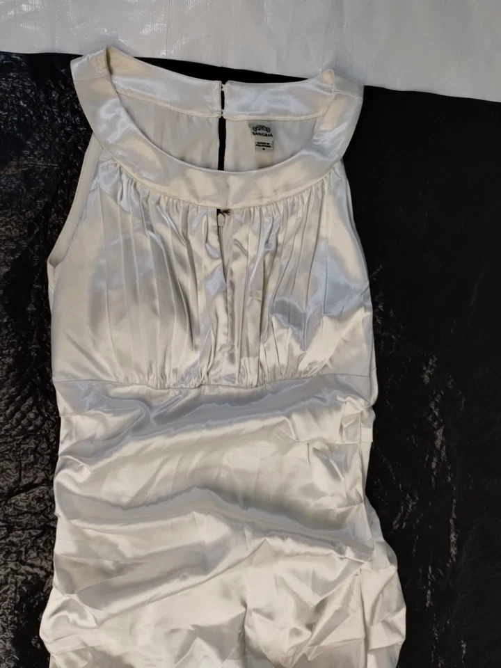 Vestido de baile de novia de doble capa con hombros fríos de sangría talla 8 para mujer Foto 2 de 4