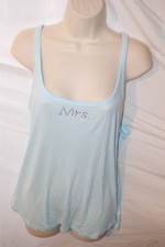 Linea Donatella Women's Bridal Blue Small Mrs. Rhinestone Tank Top sleep S
