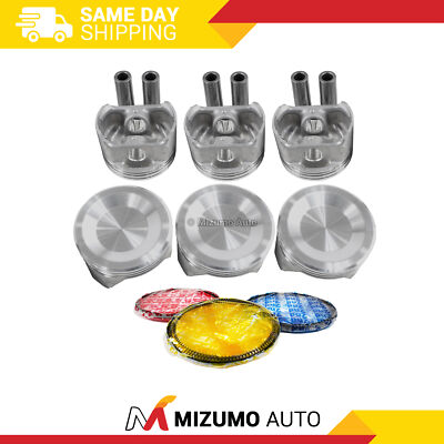 Pistons w/ Rings fit Fits 95-00 Ford 4.0L V6 OHV 12v