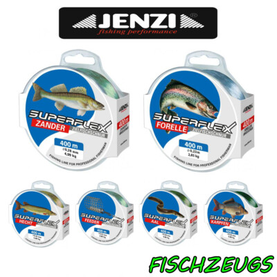 Angelschnur Monofil Raubfischschnur Forelle Hecht Zander Aal Feeder 400m Jenzi
