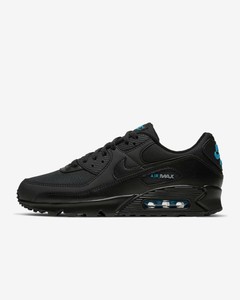 Nike Air Max 90 Black/Laser Blue/Wolf Grey/Black DC4116-002 | eBay