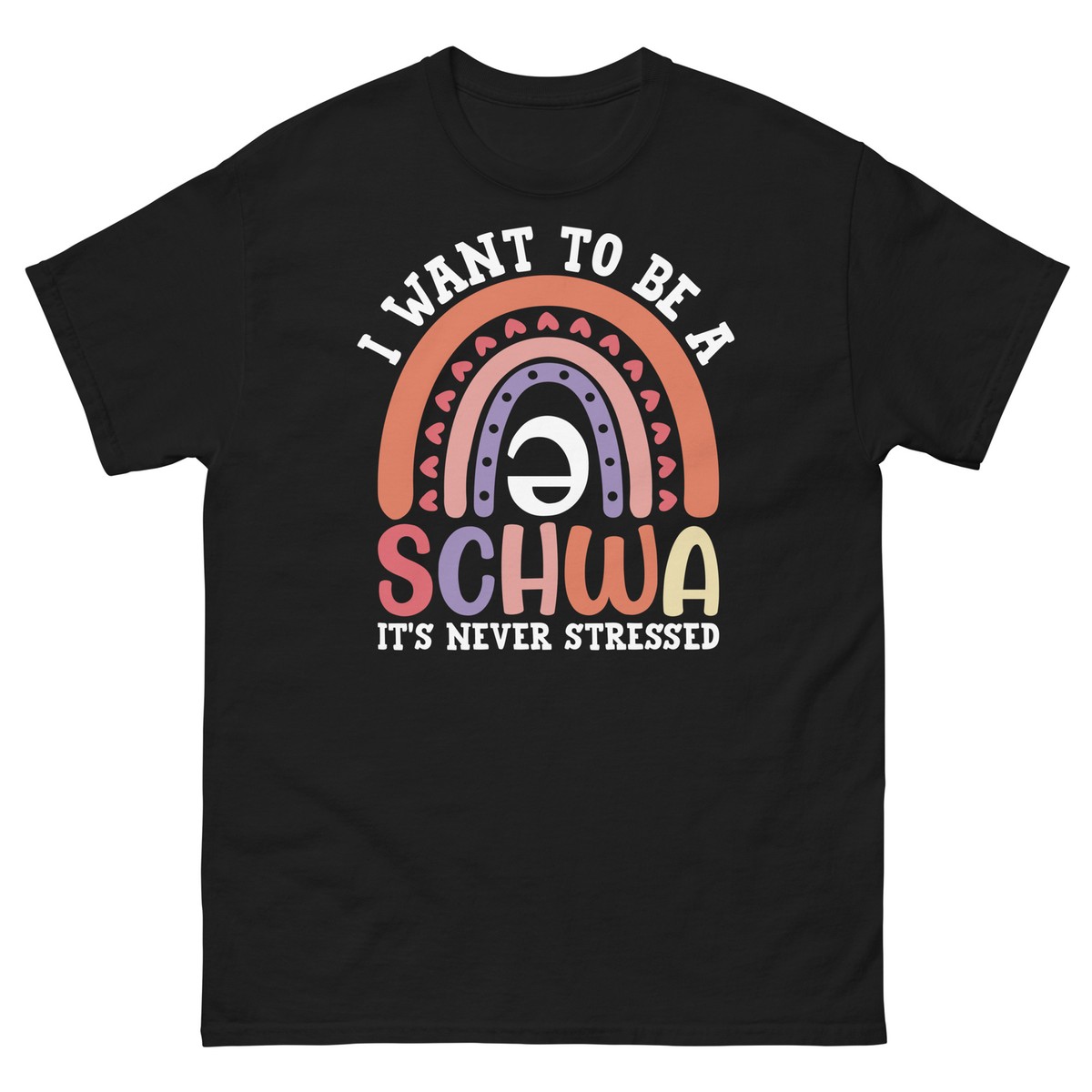 I Want to Be a Schwa It's Never Stressed Vowel Linguistics Men's